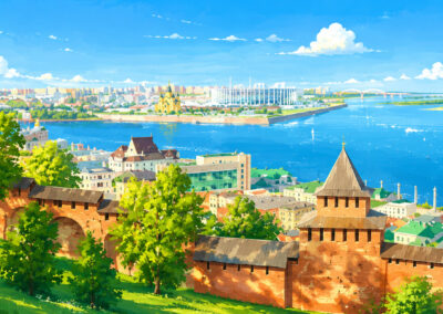 Пешеходный город в жару: как история Нижнего Новгорода влияет на климатическую уязвимость